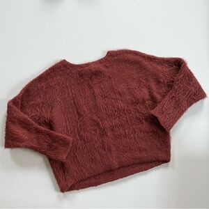 Heart on Your Sleeve Cropped Sweater - Size M - Copper